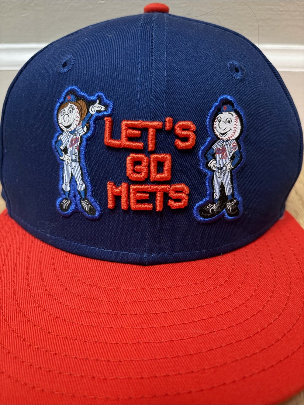 Kids 'Let's Go Mets' Baseball Cap - Picture 2 of 5